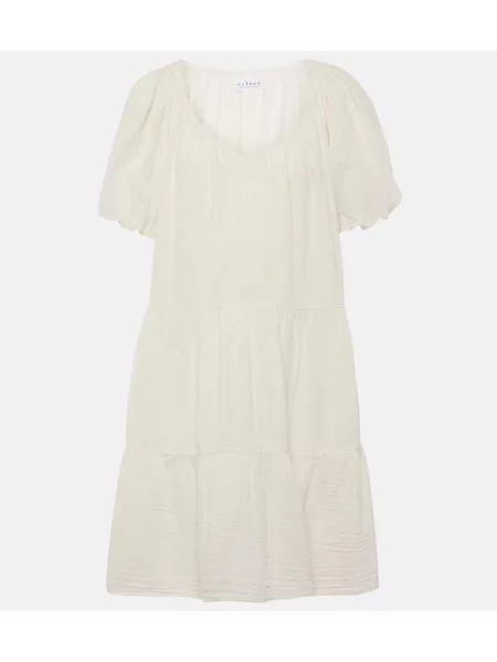 Zamatové šaty Velvet biela