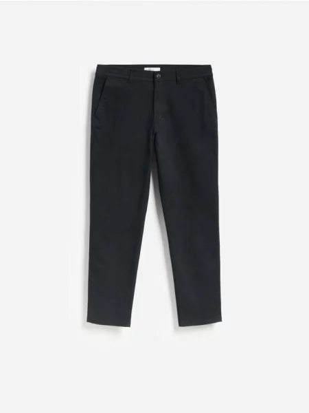 Reserved Pantaloni chino slim fit metalizat albastru