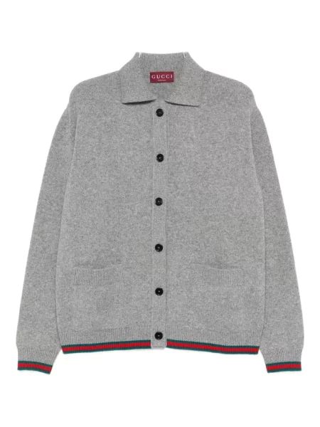 Cardigan Gucci cu dungi gri