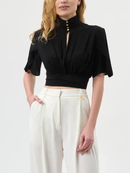 Блуза Elisabetta Franchi чорна