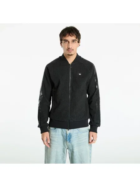 Меланжевый свитер Adidas Originals черный