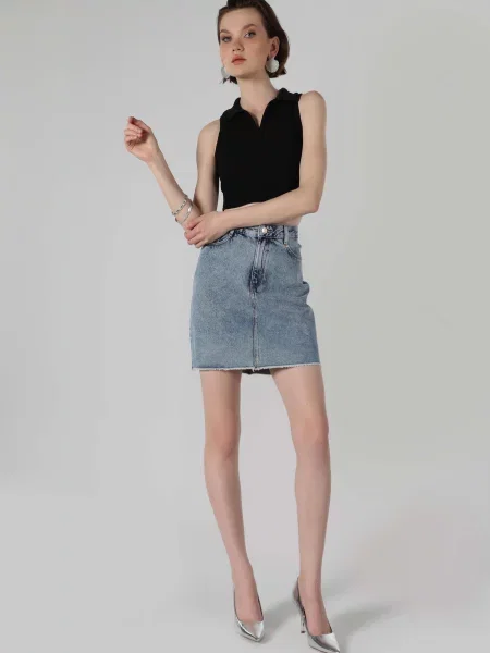 Спідниці Colin’s комбінований верх блакитний