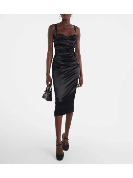 Rochie Dolce&gabbana din satin de costum negru