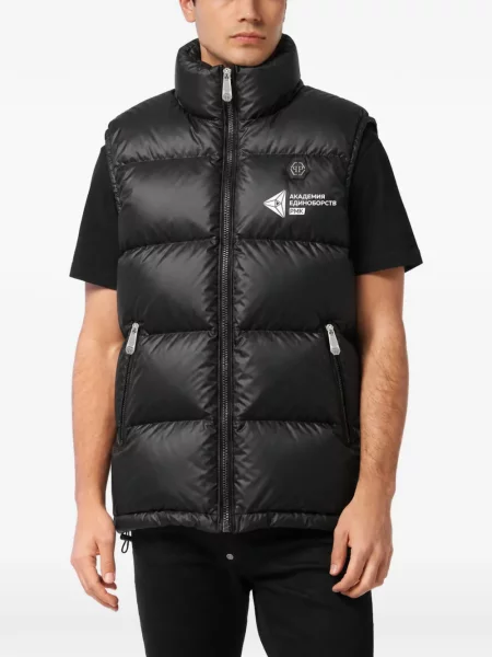 Vestă Philipp Plein fără mâneci negru