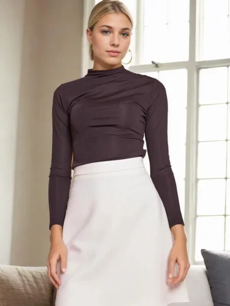 Spódnica midi Dewberry do kolan biała