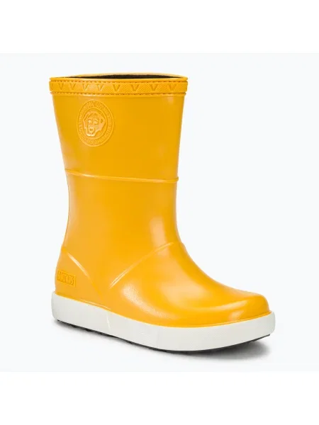 Детски гумени ботуши BOATILUS Penguy Worm Lining yellow жълто