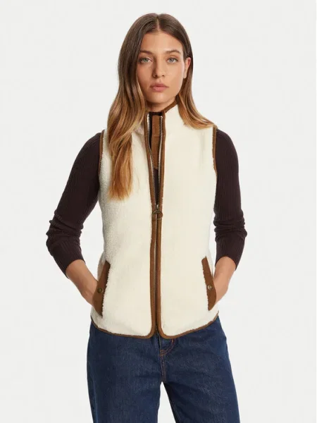 Barbour Vestă elegantă Écru