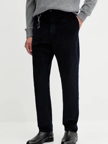 Вельветові штани Paul&Shark прямі бежевий