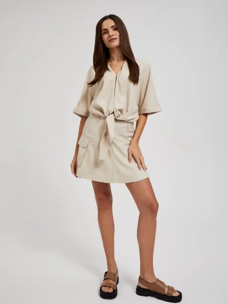 Pantaloni scurți Moodo bej