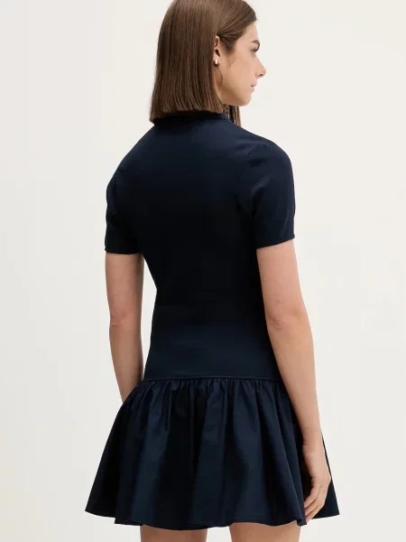 Tommy Jeans sukienka z bawełną granatowa
