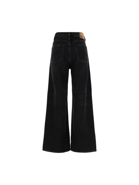 Szerokie jeansy Diesel czarne