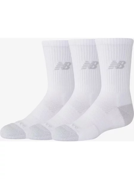 Skarpety New Balance Active Crew szare junior 3 pary S białe