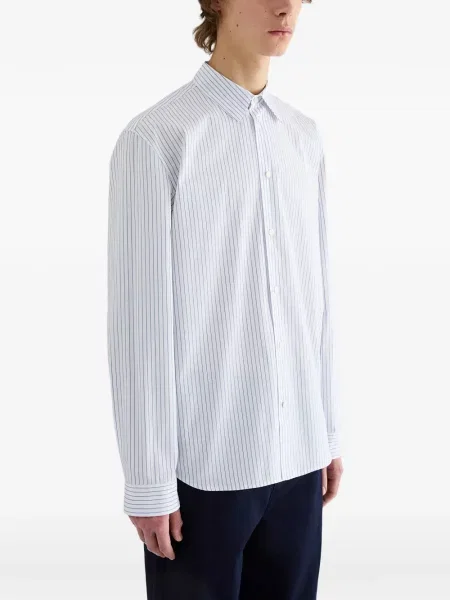Csíkos puplin ing Jil Sander fehér