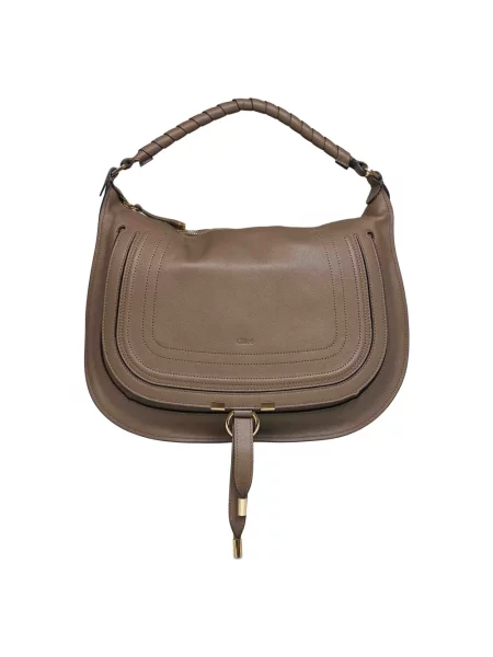 Chloé Torebka Marcie beige brązowa