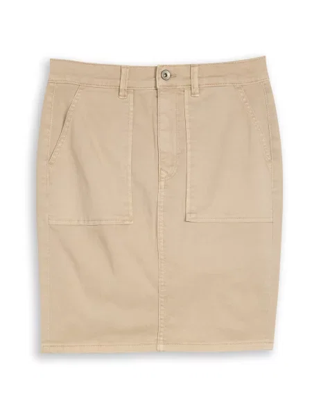 TOM TAILOR Fustă cappuccino maro