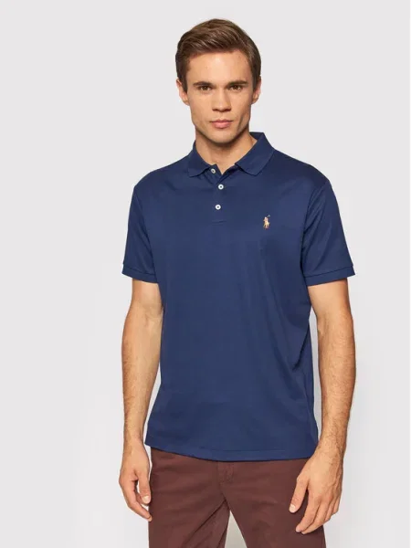 Polo Ralph Lauren Тениска с яка и Custom тъмносин
