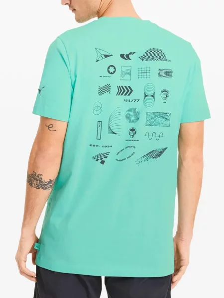 Tricou Puma cu imagine verde