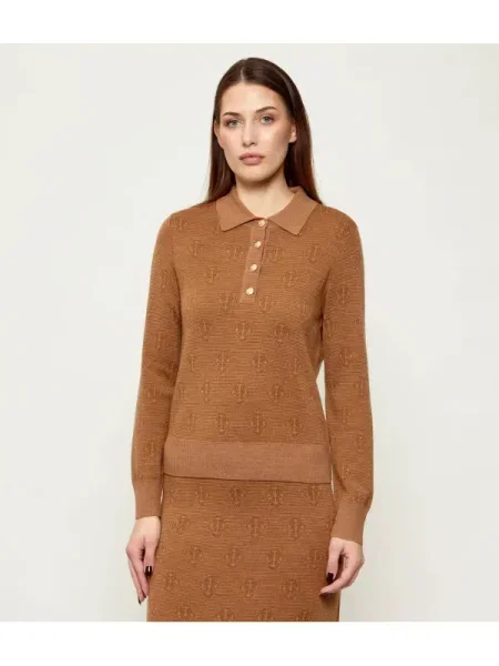 Gant De lână polo maro