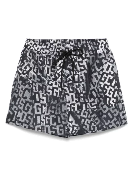 Slip de baie Gcds cu imagine negru