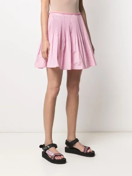 Fustă Red Valentino în linie A roșu