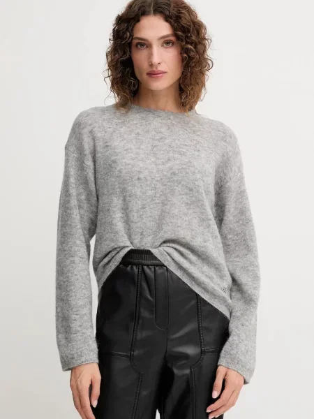 Mos Mosh pulover de lână MAPE light gri
