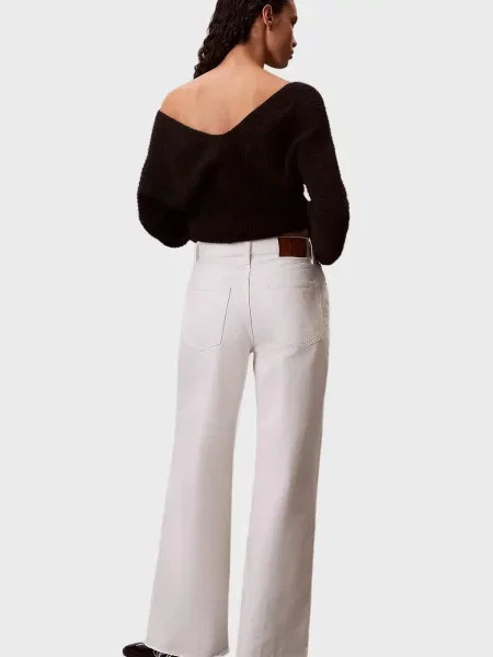 Широкі джинси Calvin Klein Jeans білі