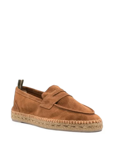 Espadrile Castaner din piele de căprioară maro