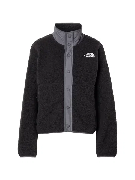 Bluză The North Face din fleece alb