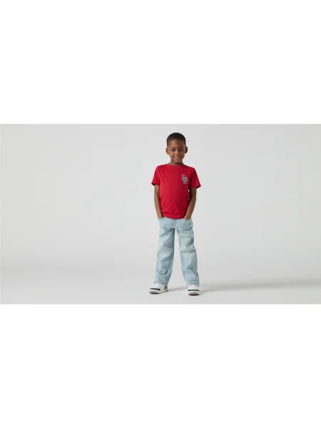 Blugi drepți copii Levi's® albastru