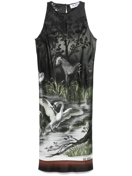 Rochie mini The Attico cu imagine de costum verde