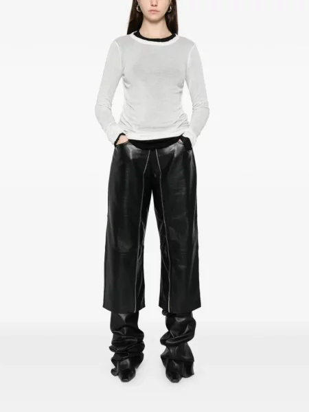 Tricou Rick Owens lung alb
