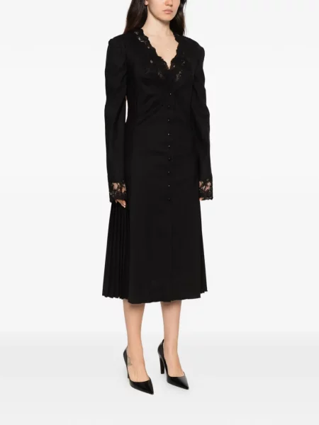 Rochie midi Ermanno Scervino din dantelă negru