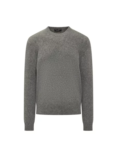 Sweter Dolce And Gabbana wełniany szary