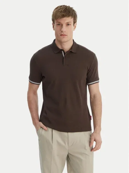 JOOP! Jeans Tricou polo 15 Modern Fit maro