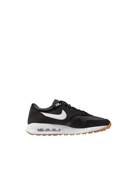 Sneakersy Nike Air Max 1 skórzane do golfa czarne