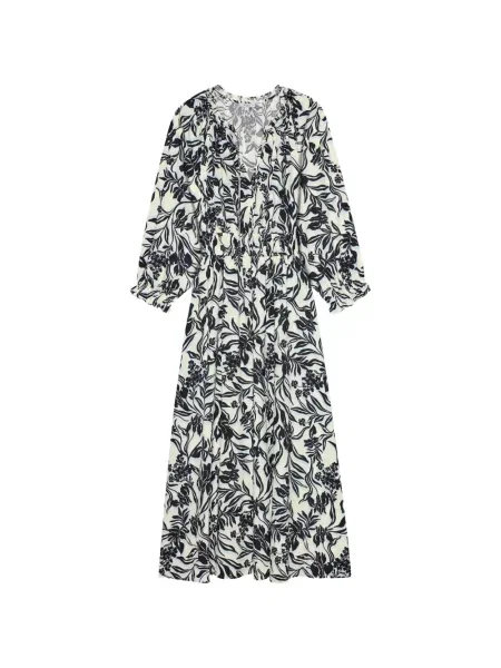 Sukienka maxi Rails w kwiatki z dekoltem w serek