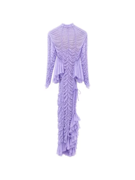 Rochie Ester Manas cu volane violet