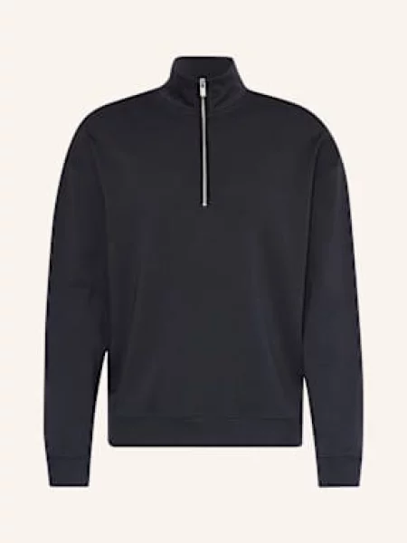 Juvia Sweter Typu Troyer Z Dżerseju Lio blau granatowy