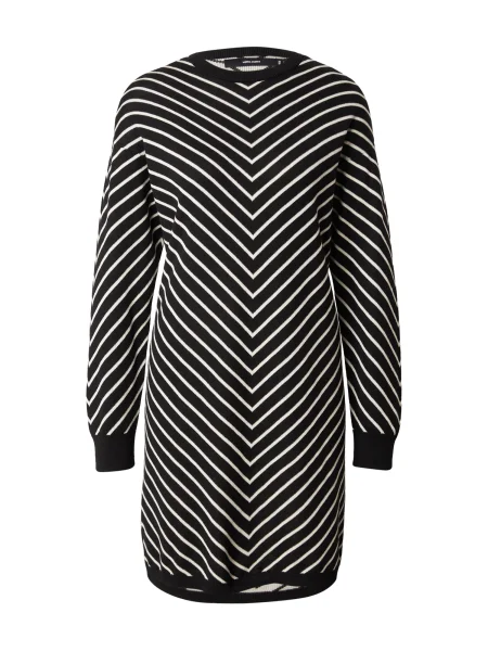 VERO MODA Rochie tricotat VMCarpricorn negru alb