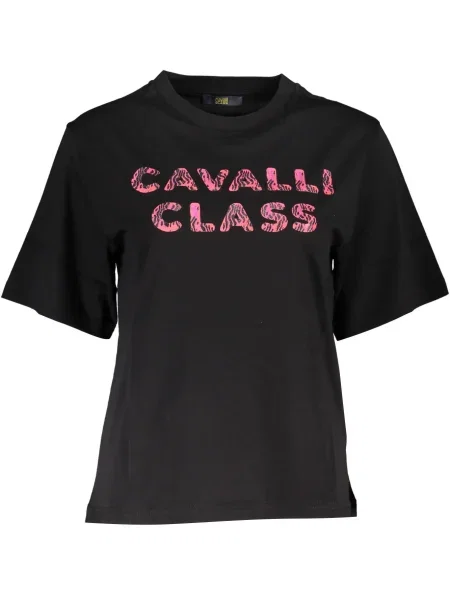 Tricou Cavalli Class scurt negru