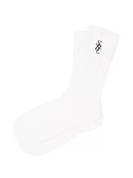 Чорапи Sporty & Rich бродирани бяло