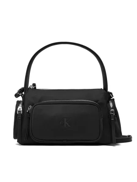 Calvin Klein Ročna torba Pocket Nylon Bag W/ Strap črna