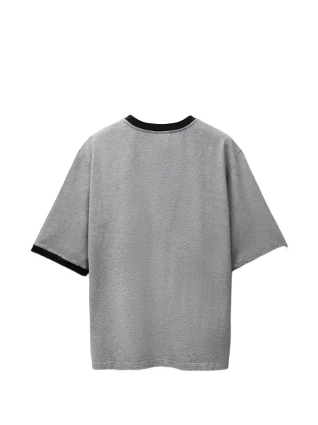 Tricou Versace cu imagine din jerseu gri