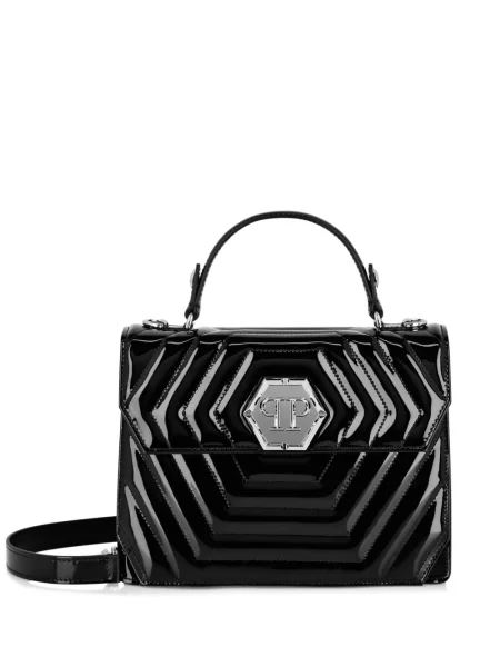 Geantă Philipp Plein din piele negru