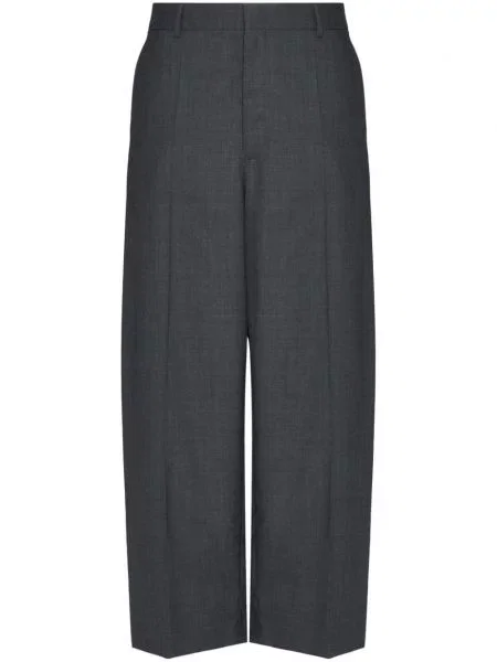 Pantaloni Valentino Garavani de lână gri