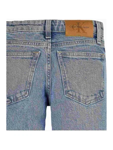 Blugi copii Calvin Klein Jeans albastru