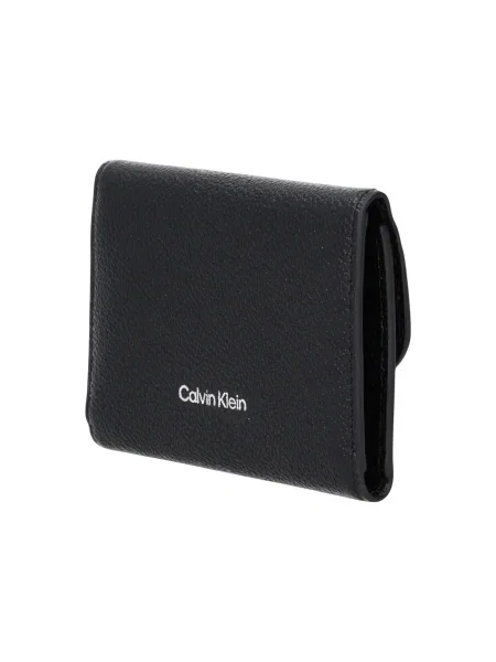 Calvin Klein etui na karty skórzane czarny