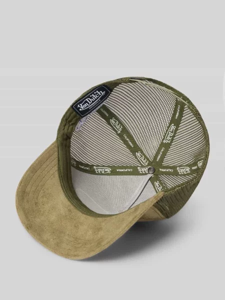 Czapka z daszkiem typu trucker z naszywką z logo model CASQUETTE' Von Dutch oliwkowa