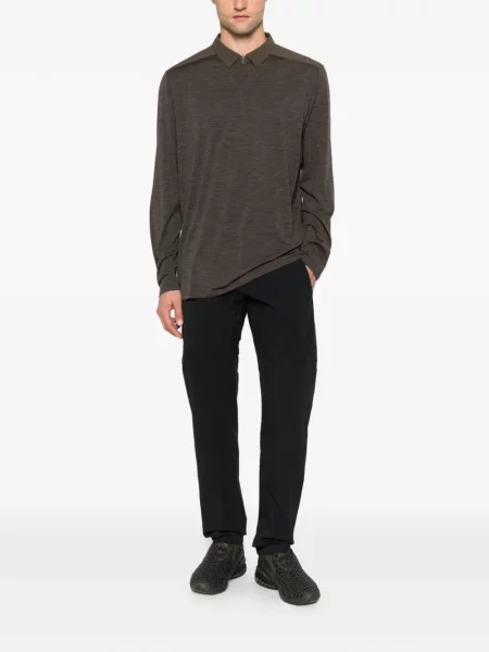 Lung tricou polo Veilance maro