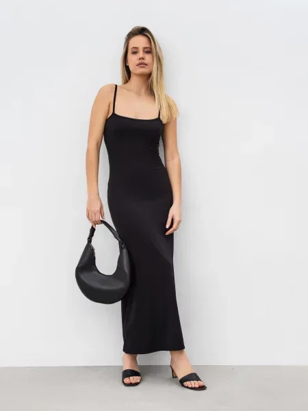 Romashka Сербія Сукня максі Віскоза/нейлон чорний